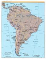 Mapa Físico de América del Sur 2002