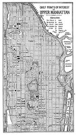Mapa del Upper Manhattan, Ciudad de Nueva York, Nueva York, Estados Unidos 1920