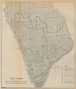 Mapa de los Primeros Asentamientos de la Ciudad de Nueva York, Nueva York, Estados Unidos 1836