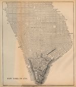 Mapa de la Ciudad de Nueva York, Nueva York, Estados Unidos 1755
