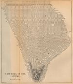 Mapa de la Ciudad de Nueva York, Nueva York, Estados Unidos 1661