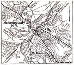 Mapa de Schenectady, Nueva York, Estados Unidos 1920