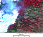 Extensión del fuego de Los Alamos visto por Landsat 7