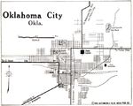 Mapa de la Ciudad de Oklahoma City, Oklahoma, Estados Unidos 1920