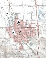 Mapa Topográfico de la Ciudad de Bellevue, Ohio, Estados Unidos