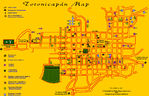 Mapa de la Ciudad de Totonicapán, Guatemala