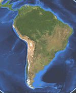 América del Sur, también llamada Sudamérica o Suramérica