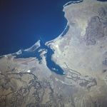 Imagen, Foto Satelite de la Laguna San Ignacio, Baja California Sur, Mexico
