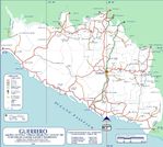 Mapa de Guerrero (Estado), Mexico