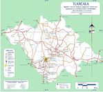 Mapa de Tlaxcala (Estado), Mexico