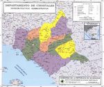 Mapa de Chontales, División Político-Administrativa del Departamento, Nicaragua
