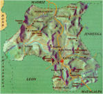 Mapa Físico del Departamento de Esteli, Nicaragua