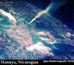 Imagen, Foto Satelite del Volcan Santiago, Nicaragua