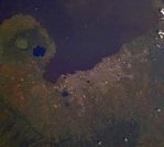 Imagen, Foto Satelite del Lago Argentino, Prov. Santa Cruz, Argentina