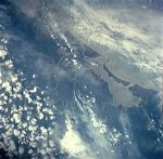 Imagen, Foto Satelite de la Bahía de Bluefields, RAAS, Nicaragua