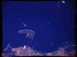 Imagen, Foto Satelite de las Islas Coiba y Jicaron, Panamá