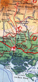 Mapa de David (Region), Panamá