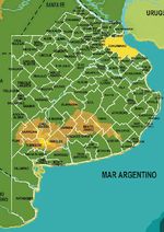 Mapa de los Municipios de la Provincia de Buenos Aires, Argentina