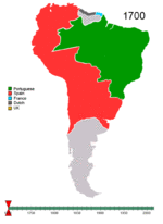 Evolución territorial de América del Sur 1700-2009