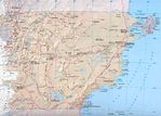 Mapa Provincia de Chubut, Argentina