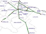 Mapa de la Línea Roca, Area Metropolitana de Buenos Aires, Argentina