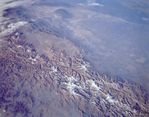 Imagen, Foto Satelite del Monte Aconcagua, Montañas Andes, Argentina