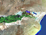 Imagen, Foto Satelite de la Ciudad de Rawson, Prov. Chubut, Argentina