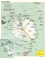 Mapa Politico de la Antártida 1998