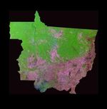 Imagen, Foto Satelite del Estado de Mato Grosso, Brasil