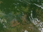 Imagen, Foto Satelite de Varios Fuegos en Edo. Mato Grasso, Brasil