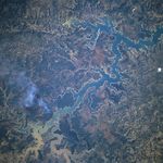 Imagen, Foto Satelite del Reservoir Tres Marias, Minas Gerais, Brasil