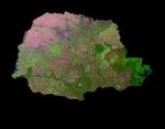 Imagen, Foto Satelite de la Isla de Antigua, (Antigua y Barbuda)