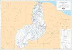 Mapa Topográfico de la Ciudad de Aberdeen, Misisipi, Estados Unidos