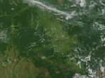 Imagen, Foto Satelite de Deforestación a Gran Escala, Estado de Rondonia, Brasil