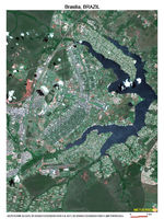 Imagen, Foto Satelite de Brasilia, Brazil