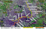 Mapa de los Trenes de Belo Horizonte, Estado de Minas Gerais, Brasil
