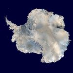 Mapa de la Antártida (satelital)