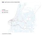 Mapa de Conductos, Fibras y Calles de Porto Alegre, Brasil