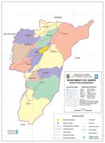 Mapa del Departamento del Quindio, Colombia