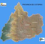 Mapa de la Provincia de Cotopaxi, Ecuador
