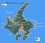 Mapa de la Provincia del Guayas, Ecuador