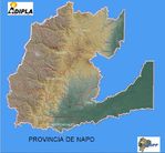 Mapa de la Provincia de Napo, Ecuador