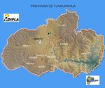 Mapa de la Provincia de Tungurahua, Ecuador