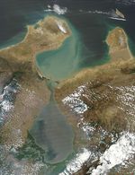 Imagen, Foto Satelite de la Ciudad de Maracaibo, Golfo de Venezuela