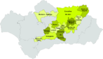 Mapa mudo de la Provincia de Ciudad Real