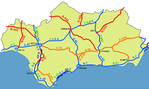 Mapa de Carreteras de Andalucía 2008