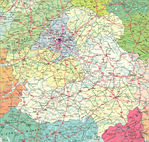 Imagen radar de Múnich, Alemania