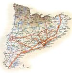 Mapa de carreteras de Cataluña