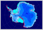 Capa de hielo en la Antártida (periodo interglaciar)