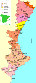 Mapa dialectal del Valenciano